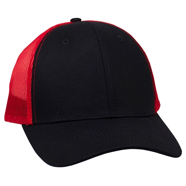 Twill Trucker Cap With Mesh - Image 10