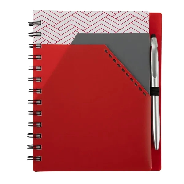 Trapezoid Junior Notebook w/ Stylus Pen - Image 4