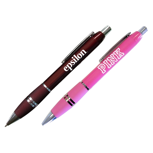 The Hartford Chrome Colored Fashionable Ballpoint Pen - Image 1