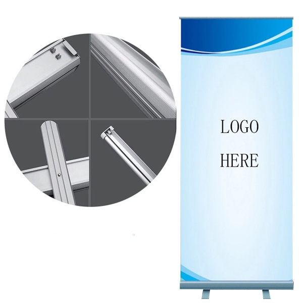 Econo Roll Retractable Banner Stand w/ Graphic  80" H - Image 3