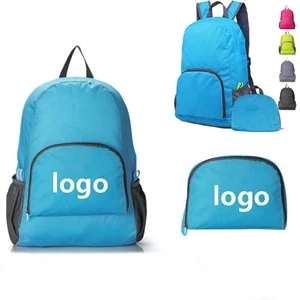 Travel folding backpack