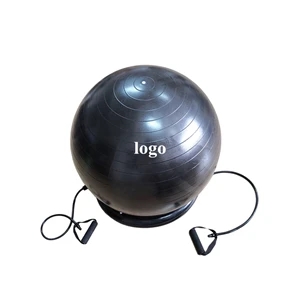 Yoga Ball Chair with Two Resistance Bands