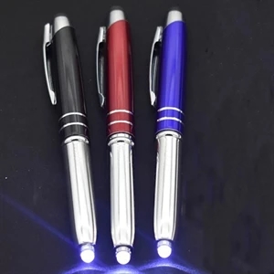 Stylus Metal Pen with LED Light