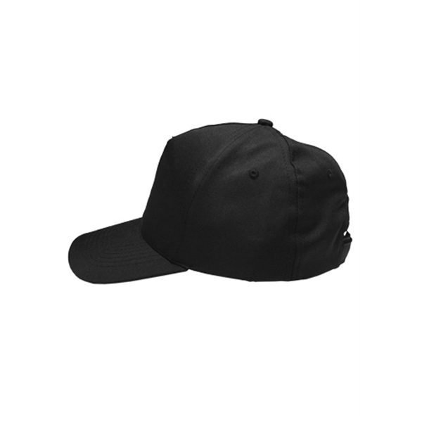 5 Panel Polyester Baseball Caps with Velcro Closure - Image 2