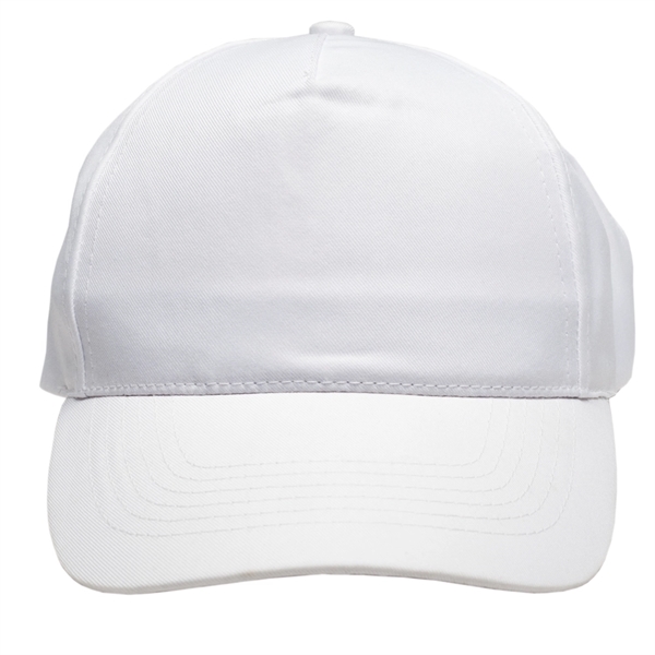 5 Panel Polyester Baseball Caps with Velcro Closure - Image 5