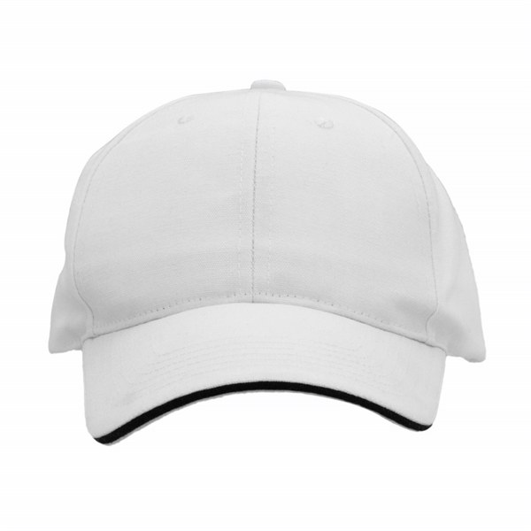 Canvas Structured Baseball Caps with Curved Visor