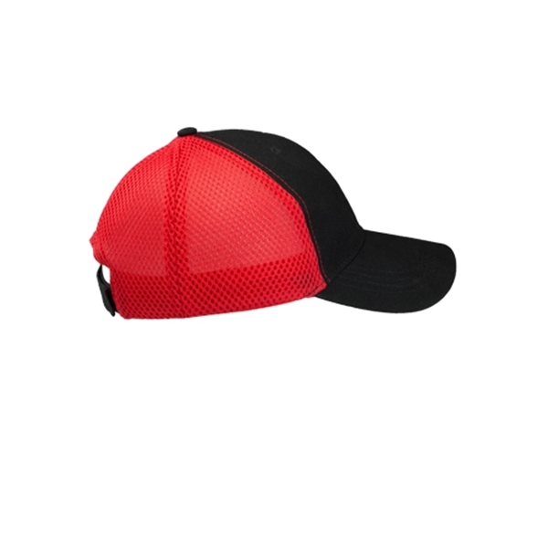 Two Tone Baseball Cap with Mesh Back - Image 2