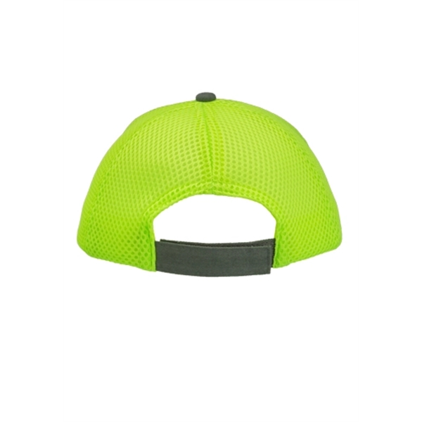 Two Tone Baseball Cap with Mesh Back - Image 4