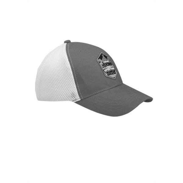 Two Tone Baseball Cap with Mesh Back - Image 6