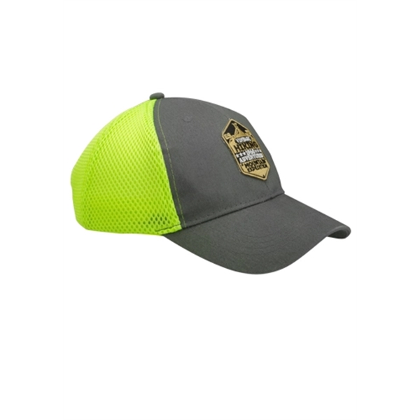 Two Tone Baseball Cap with Mesh Back - Image 7