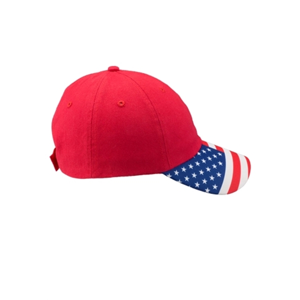 Patriotic Baseball Cap with Adjustable Velcro Strap - Image 2
