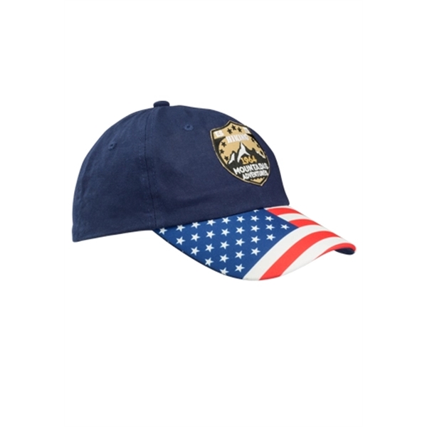 Patriotic Baseball Cap with Adjustable Velcro Strap - Image 5