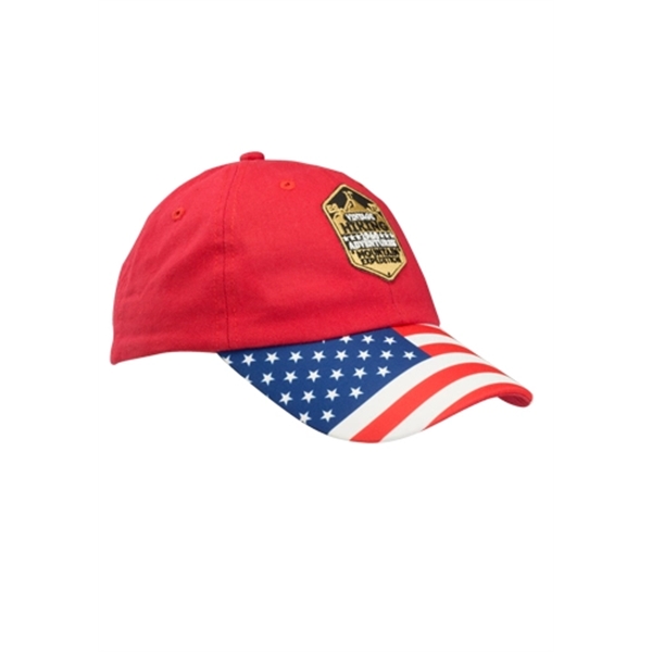 Patriotic Baseball Cap with Adjustable Velcro Strap - Image 6