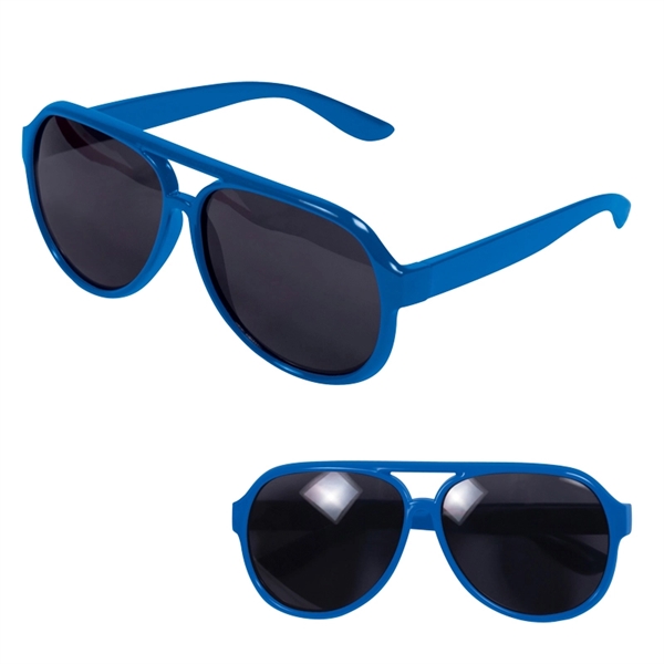 Aviator Style Plastic Sunglasses - Image 4