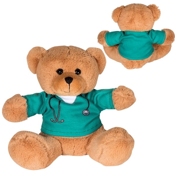 7" Doctor or Nurse Plush Bear - Image 2
