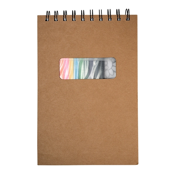 Notebook with Colored Pencils - Image 3