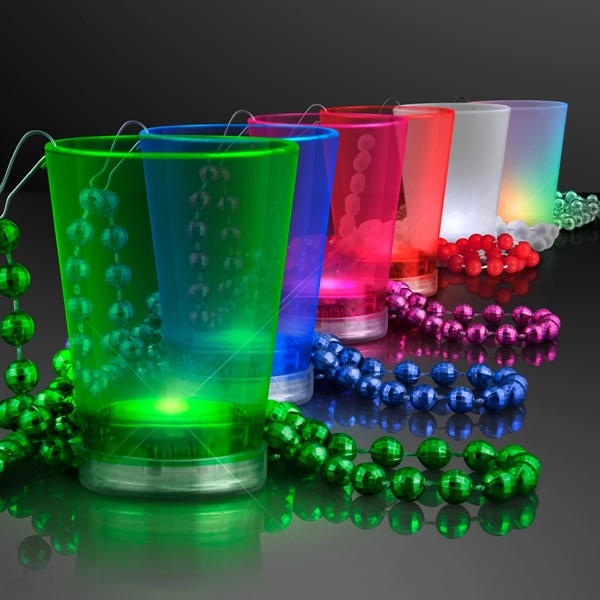 1.5 oz. Light Up Shot Glass on Party Bead Necklaces - Image 16
