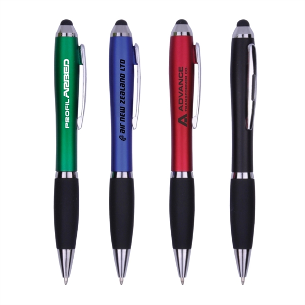 Stylus Ballpoint Pen, The Dorsal Stylus & Colored Barrel Pen