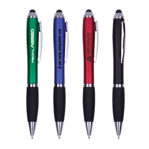 Stylus Ballpoint Pen, The Dorsal Stylus & Colored Barrel Pen