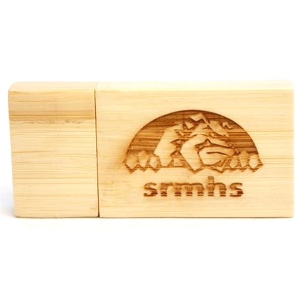 Rectangular Wooden USB Flash Drives with Magnetic Closure - Image 5