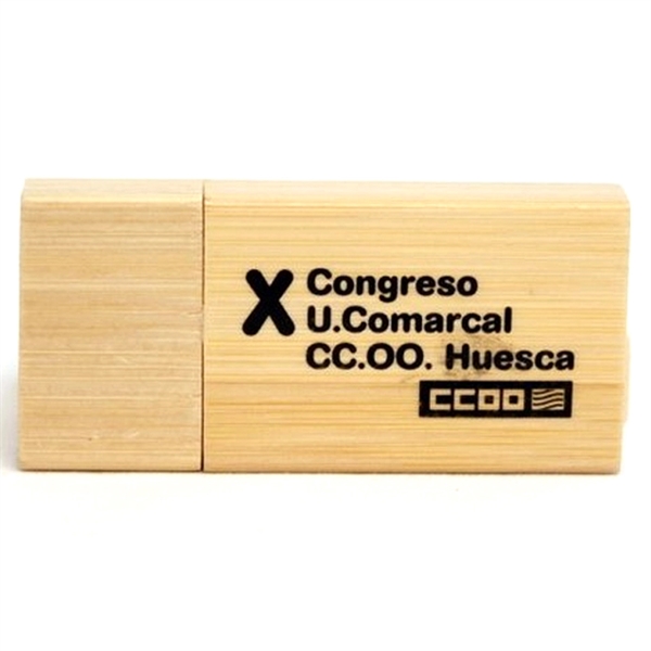 Rectangular Wooden USB Flash Drives with Magnetic Closure - Image 6