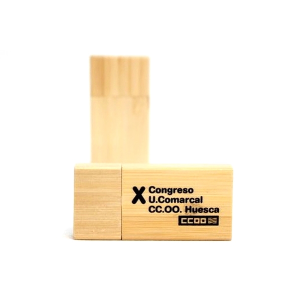 Rectangular Wooden USB Flash Drives with Magnetic Closure - Image 7