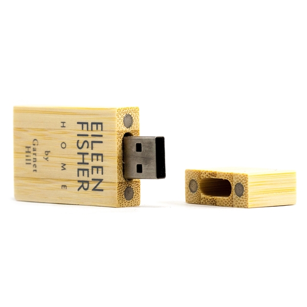 Rectangular Wooden USB Flash Drives with Magnetic Closure - Image 12
