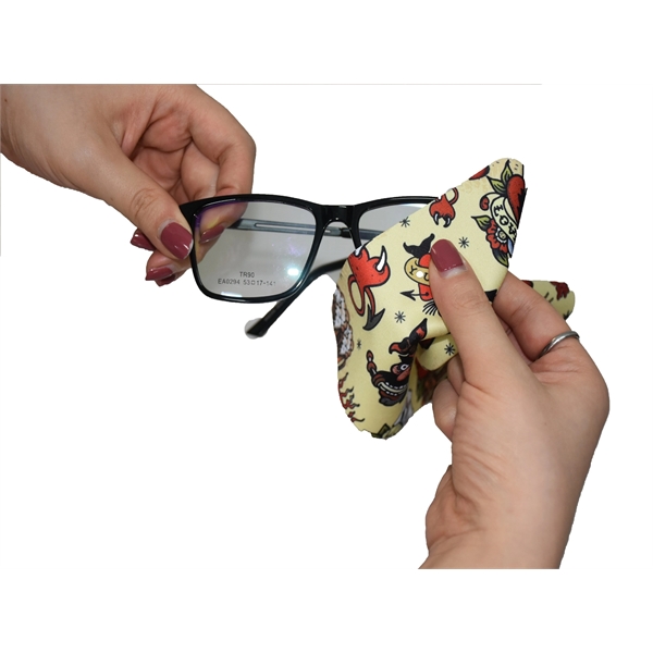 Microfiber Cloth eyeglass cleaning full color micro fiber - Image 4
