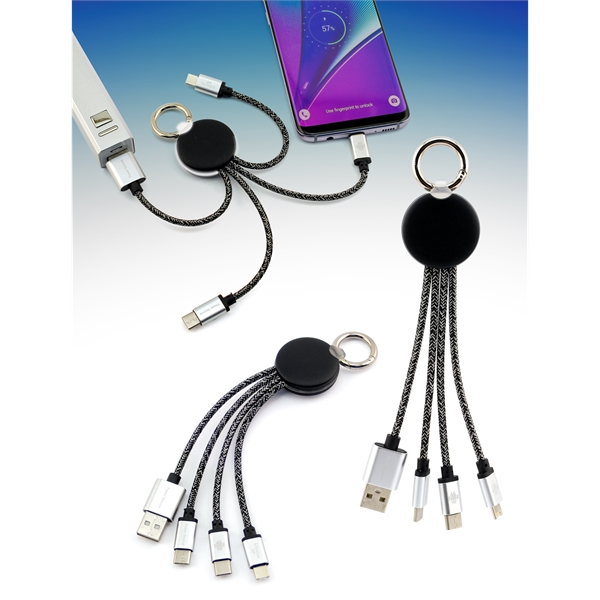 Global Lighted 3-in-2 Braided Charging Cable - Image 3