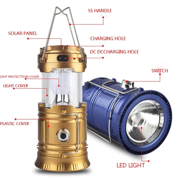 Portable Telescopic Solar Camping Light - Image 2