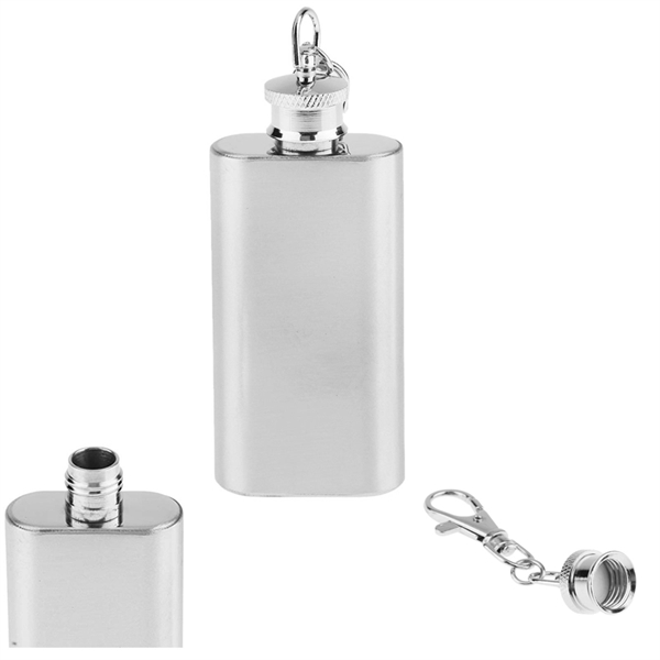 2 Oz Stainless Steel Flask - Image 1