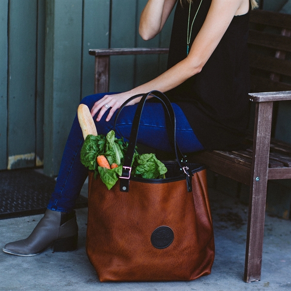 DULUTH PACK™ BISON LEATHER MARKET TOTE - Image 8