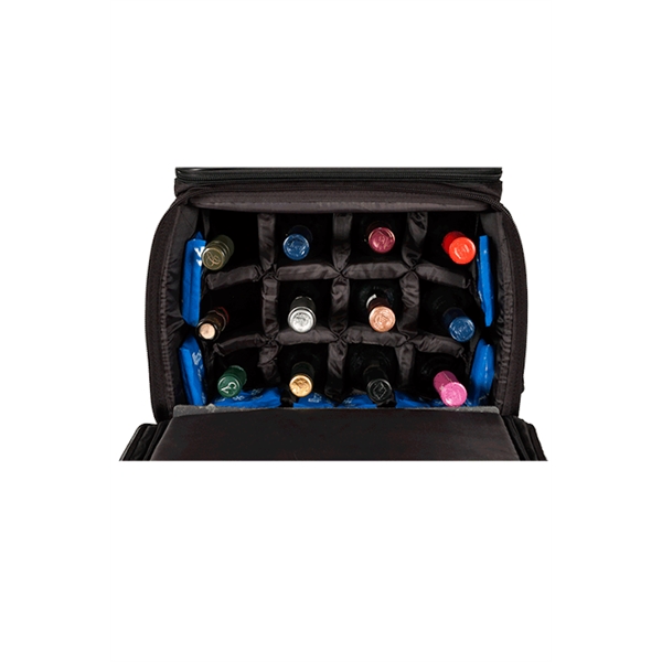 Wine Traveler Case - Insulated Twelve Bottle Wine Roller Bag - Image 3