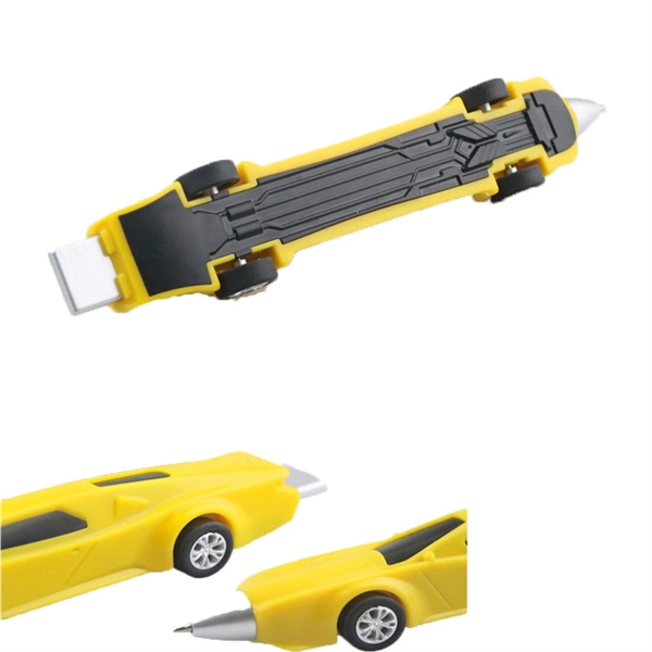 Fashion Colorful Race Car Shaped Ballpoint Pen - Image 3