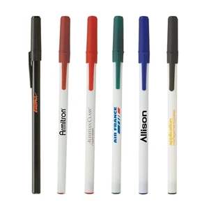 Classic Stick Pen w/White Barrel