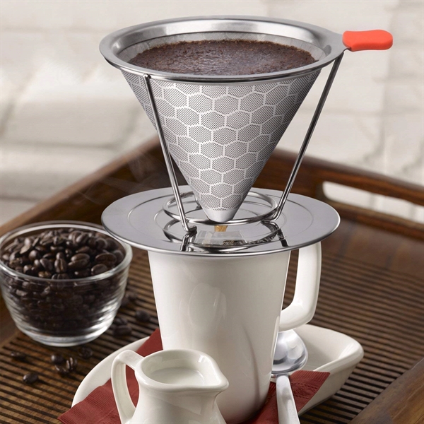 Stainless Steel Pour Over Coffee Filter - Image 2