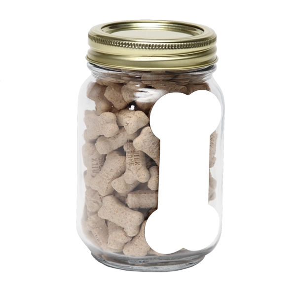 Mini Dog Bones in Pint Jar w/Bone Magnet - Image 2