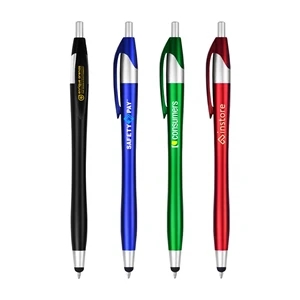 Metallic Color Stylus Ballpoint Pen