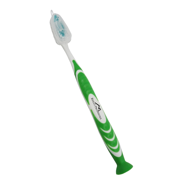 Stand Up Suction Toothbrush With Tongue  Scraper - Image 4