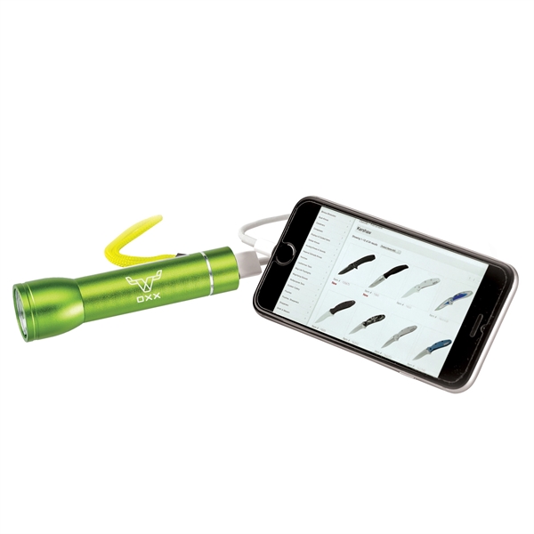 Rechargeable LED Flashlight and Power Bank - Image 1