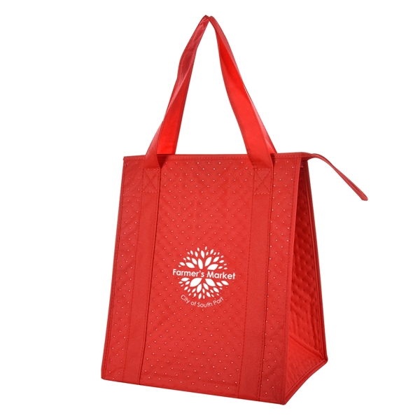 Dimples Non-Woven Cooler Tote Bag - Image 4
