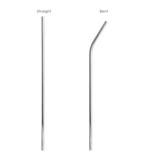3 Pack Stainless Steel Straw Set with Pouch Brush - Image 8