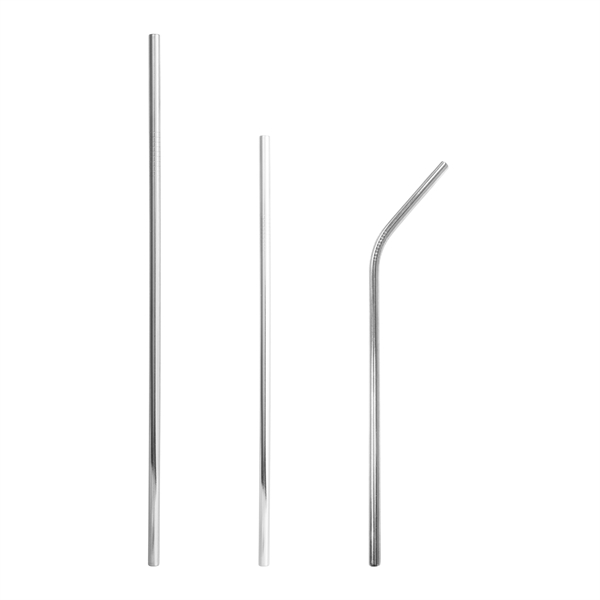 4 Pack Stainless Steel Straw Set with Pouch Brush - Image 7