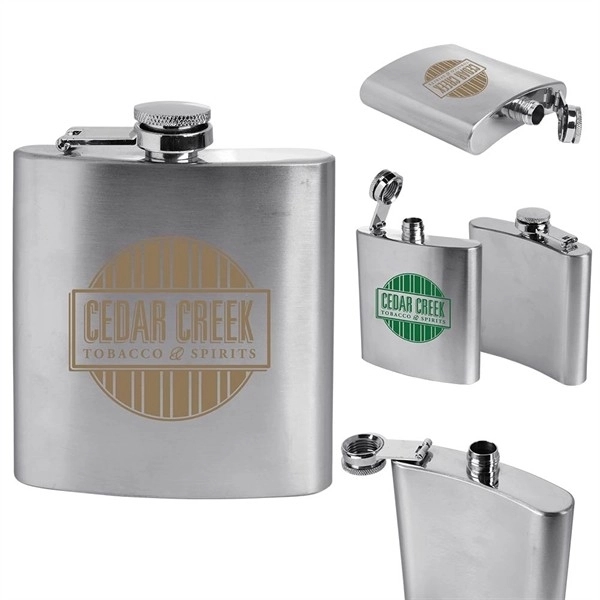 4 oz Stainless Steel Hip Flask Flagon