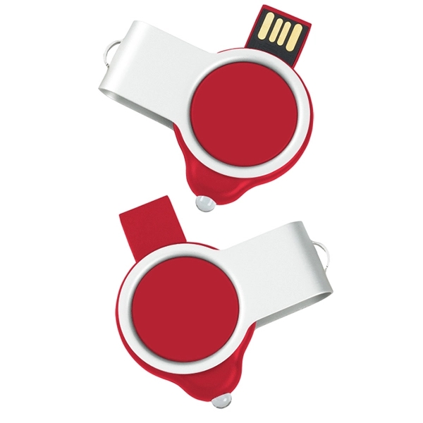 Swivel USB Drive with LED Light and Full Color Printing - Image 7