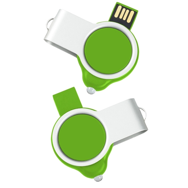 Swivel USB Drive with LED Light and Full Color Printing - Image 8