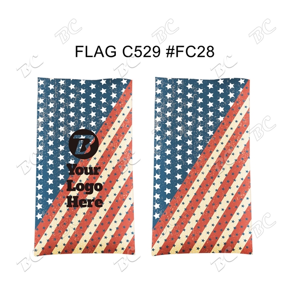 Flag Design Moisture Wicking Seamless Custom Bandana - Image 4