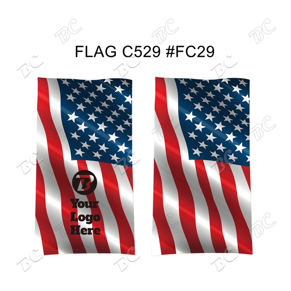 Flag Design Moisture Wicking Seamless Custom Bandana - Image 5