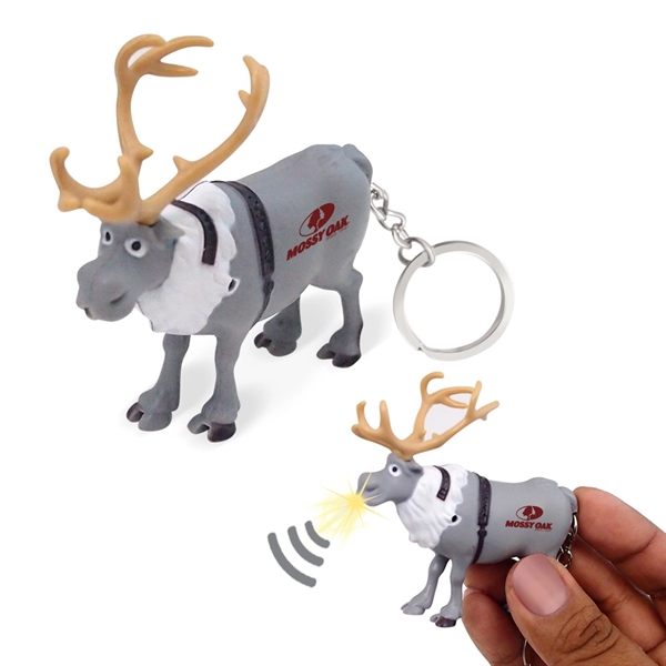 Gray Moose LED Keychain - Image 1