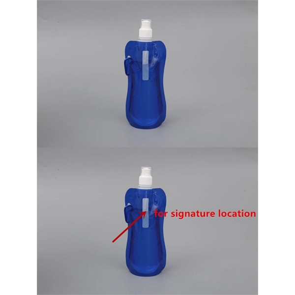 16 Oz. BPA-Free Foldable and Reusable Water Bottle ( 480ML ) - Image 7
